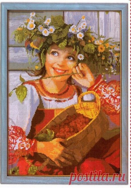 Схема вышивки летнего пейзажа. Схемы вышивки люди скачать |