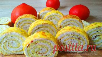 Капустный рулет с мясом