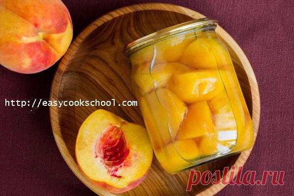 Персики в сиропе на зиму: рецепт | Легкие рецепты