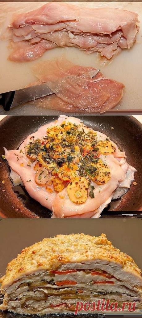 КУРИЦА «УДИВИ ГОСТЕЙ».Вкуснейшее и оригинальнейшее блюдо — готовится из простых продуктов, а выглядит — как деликатес из шикарного ресторана. | Узнал сам - расскажи другому.