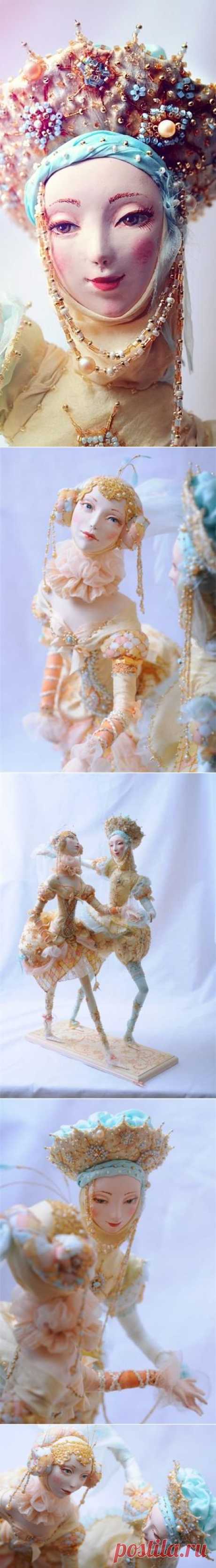 Прогулка. Авторская кукла Екатерины Липихой, handmade
