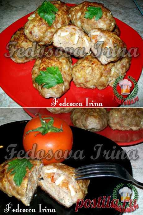 Мясные зразы с омлетом