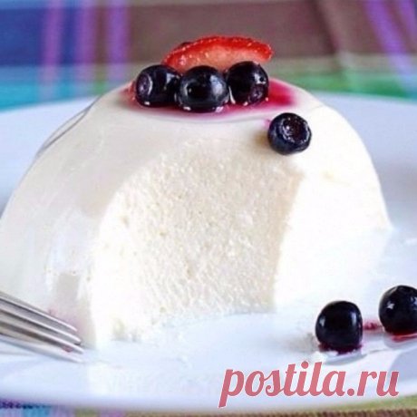 Диетическая творожная панна кота