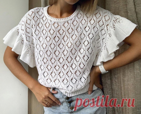 5 фасонов стильных вязаных топов с описанием (23 фото) | Только handmade | Яндекс Дзен