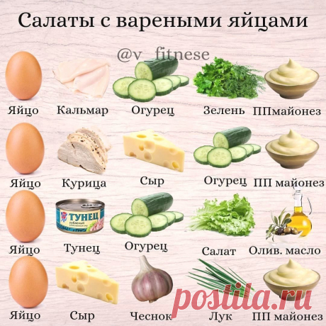 Вкусные и полезные салатики