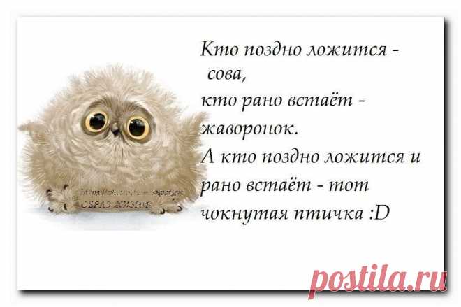 Это точно про меня,это я та чёкнутая птичка:))