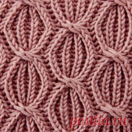 Узор &quot;кольцами&quot; на основе патентной резинки 
#узоры_спицами #патентная_резинка
Патентные узоры