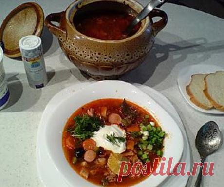 Рецепт солянки в горшочках - Готовим в горшочках . 1001 ЕДА вкусные рецепты с фото!