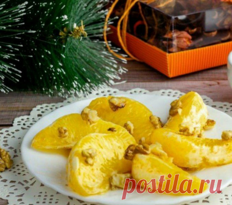 Апельсин в духовке с медом и корицей