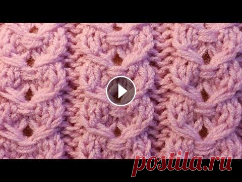 Узор спицами  для  женского джемпера и свитера Свяжем узор спицами по схеме...