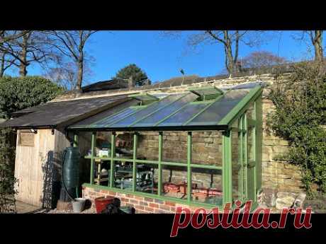 Wooden lean to greenhouse build Part 3