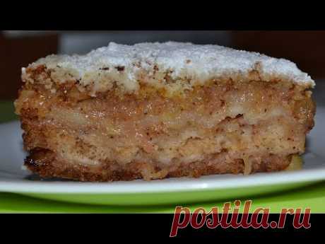 Насыпной яблочный пирог ТРИ СТАКАНА. Очень ПРОСТОЙ И ВКУСНЫЙ. Пирог, который всегда получается.