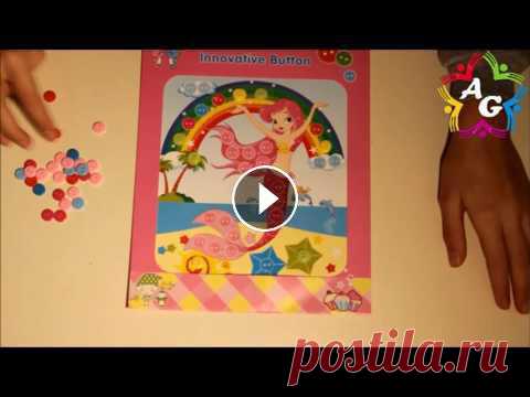Картина из пуговиц.Русалочка/the picture of the buttons.The little mermaid Картина из пуговиц.Русалочка/the picture of the buttons.The little mermaid...