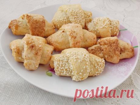 Творожные рогалики с повидлом. Пошаговый рецепт с фото - Ботаничка.ru