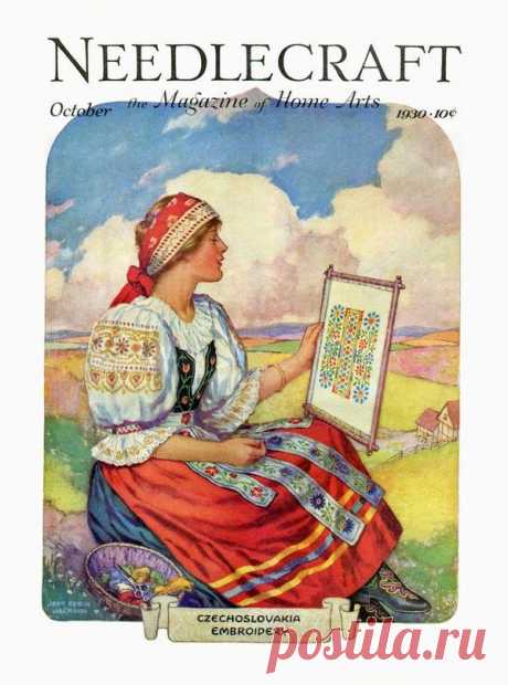 Обложки журнала &quot;Рукоделие&quot; (Needlecraft) 1930-х годов.