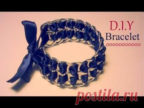 Création D.I.Y Le bracelet capsules de canettes et ruban