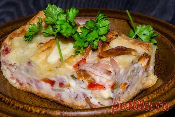 Мясной открытый пирог — Journal women