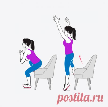 Активное сжигание жира с помощью стула за 10 минут | Диеты со всего света