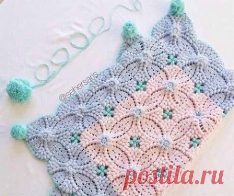 Очень красивый мотив крючком