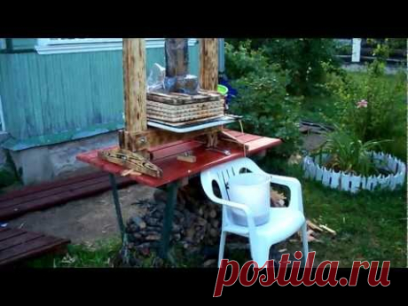 Яблочный пресс - YouTube