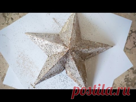 (7) DIY STAR Christmas tree topper | 3D Star | Superholly - YouTube