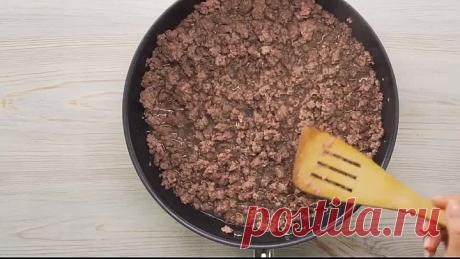 картофельная запеканка с фаршем.