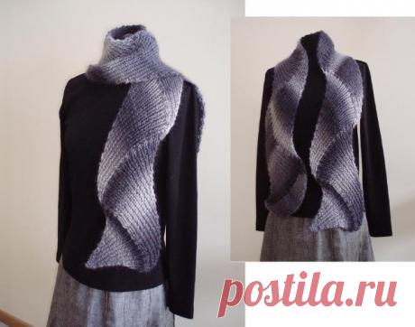Вязание спицами: женские шарфы - Вяжем сети - ТВОРЧЕСТВО РУК - Каталог статей - ЛИНИИ ЖИЗНИ