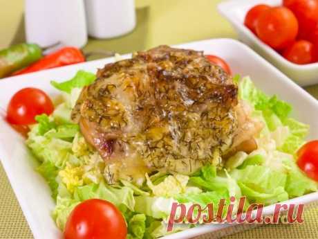 Куриные бедрышки, запеченные с сыром