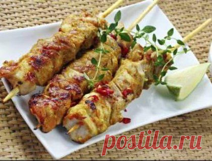 Шашлык с киви - рецепт / Простые рецепты