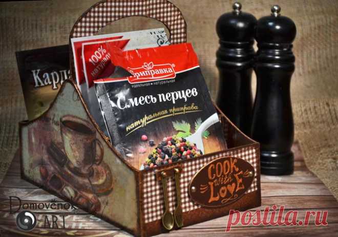 Простая коробочка для специй своими руками - Домовёнок-Арт