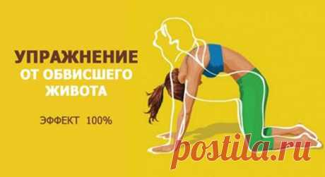 Упражнение от обвисшего живота, просто бомба, помогает на 100% Упражнение 1 Глубоко вдохните животом, максимально выпячивая брюшную стенку. Раз, два, три,...