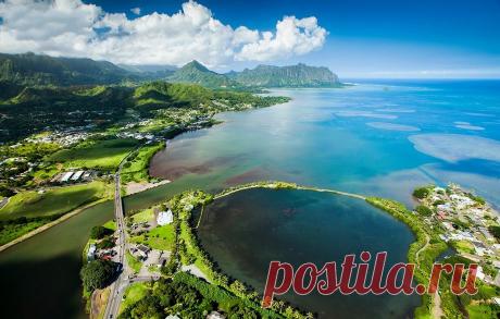 Гавайи с высоты.