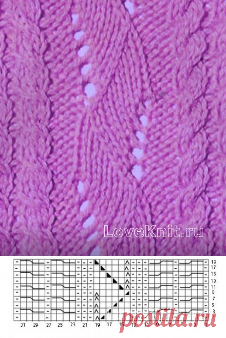 Ажурный узор №3576 » Люблю Вязать