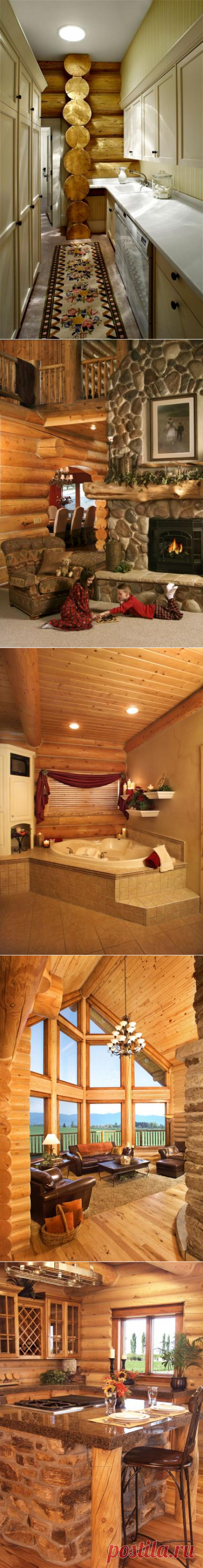 Log Home Interiors | Yellowstone Log Homes