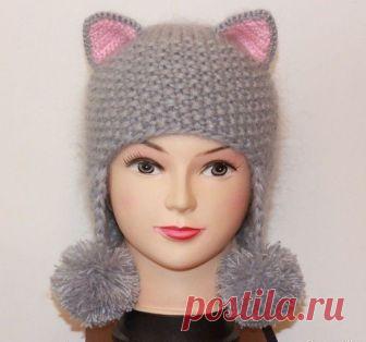 Шапка-кошечка (Вязание спицами) Шапка-кошечка //pagead2.googlesyndication.com/pagead/js/adsbygoogle.js (adsbygoogle = window.adsbygoogle || []).push({}); Вяжем для модницы шапочку-кошку спицами. Интересная модель для холодной пог…