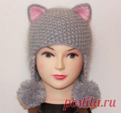 Шапка-кошечка (Вязание спицами) Шапка-кошечка //pagead2.googlesyndication.com/pagead/js/adsbygoogle.js (adsbygoogle = window.adsbygoogle || []).push({}); Вяжем для модницы шапочку-кошку спицами. Интересная модель для холодной пог…