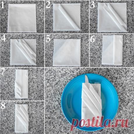Как сложить оригинально тканевую салфетку - лайфхаки красивых схем с фото | maritera.ru