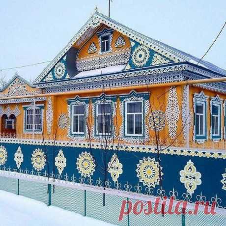 Деревянные резные фасады домов — DIYIdeas