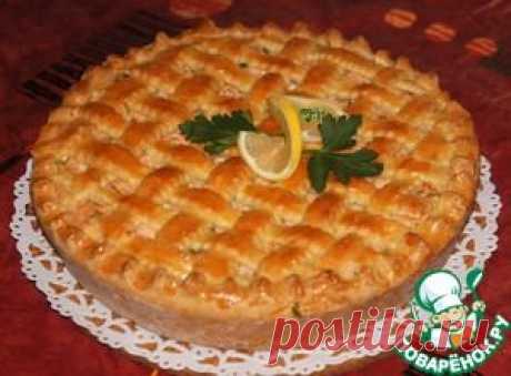 Пирог с форелью и сыром - кулинарный рецепт