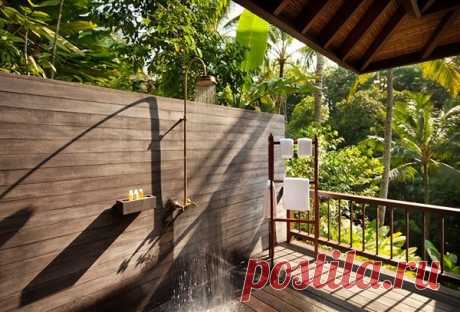 Душ на даче на открытом воздухе. Идеи для дачи