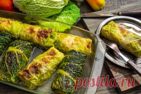Голубцы из савойской капусты с курицей и перловкой. Пошаговый рецепт с фото — Ботаничка
