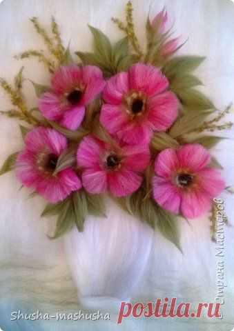 Шерстяной шиповник с последовательностью выполнения | Страна Мастеров