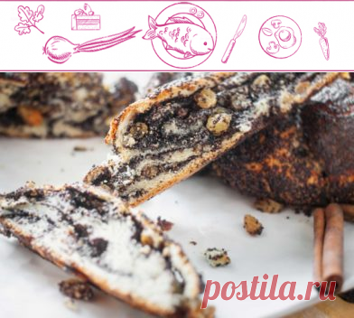 Маковый рулет-косичка в духовке | Рецепт с фото на http://prostovkysno.com/