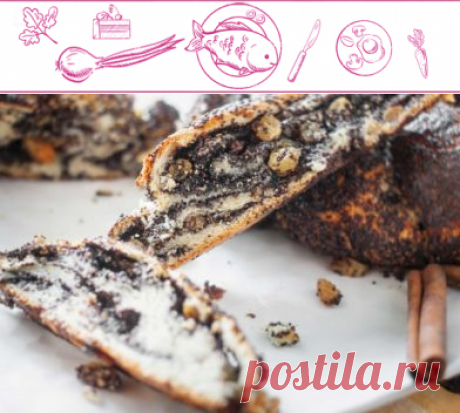 Маковый рулет-косичка в духовке | Рецепт с фото на https://prostovkysno.com/