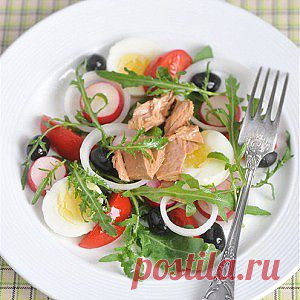 Салат нисуаз с рукколой рецепт – французская кухня: салаты. &#171;Афиша-Еда&#187;