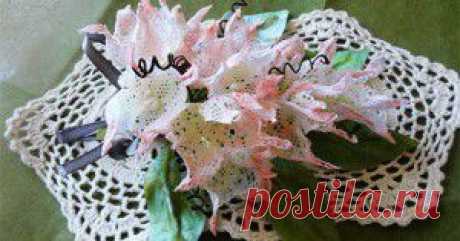 Колокольчики из трикотажной ткани |Горячие кружева. Гильоширование или выжигание по ткани