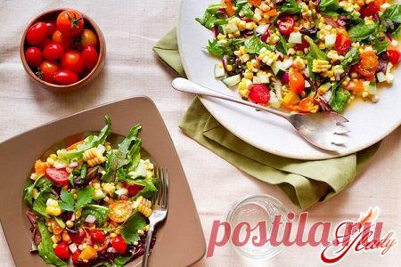 Салаты: рецепты без майонеза, низкокалорийные и простые в приготовлении