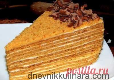 Рецепт торта Медовик | Вкусные рецепты с фото!