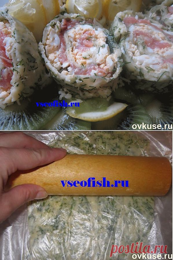 рулет из сыра с рыбой - Простые рецепты Овкусе.ру