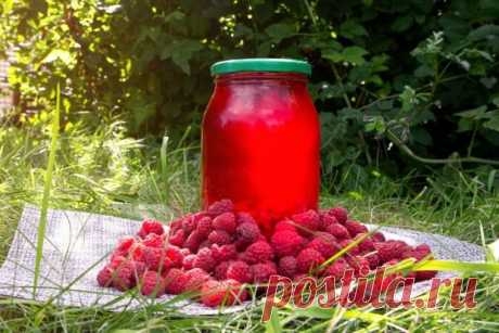 Малиновый компот на зиму — Домашняя кулинария